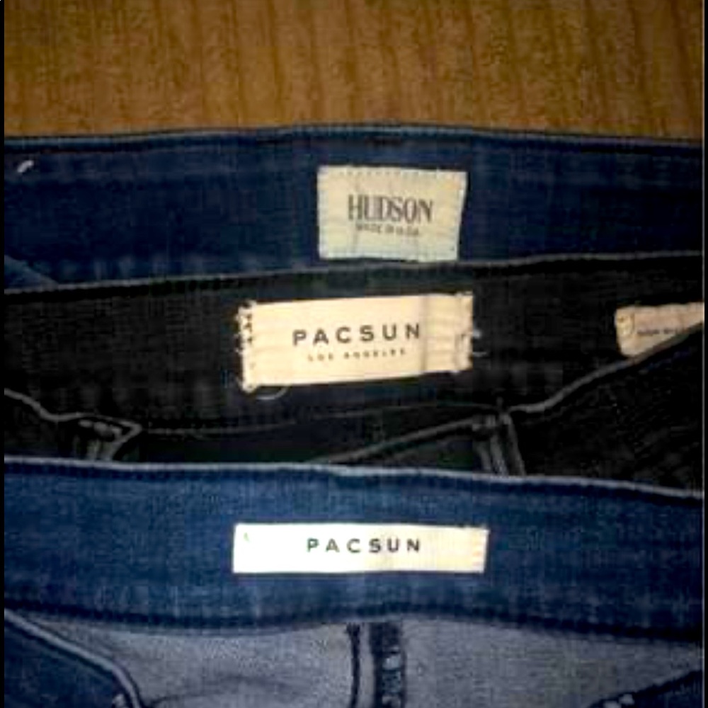 Women’s misses size 1 denim jeans.  Price for all